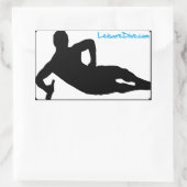 LeisureSticker Rechteckiger Aufkleber (Tasche)