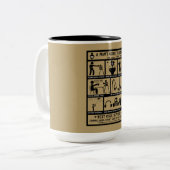 Leitartikel für neue Anzeigen Zweifarbige Tasse (Vorderseite Links)