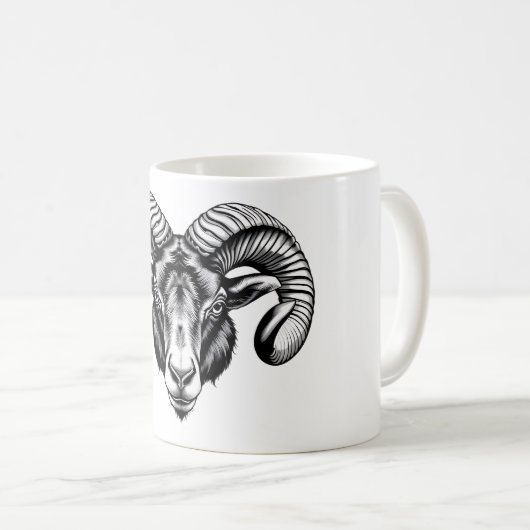 Leitbild | Schwarz-Weiß-T - Shirt Kaffeetasse (VorderseiteRechts)