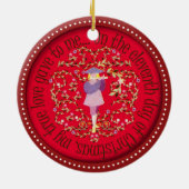 Leiten mit elf Pfeifern Keramik Ornament (Hinten)