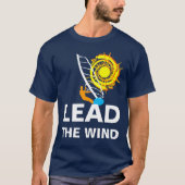 Leiten Sie den Wind lustig individualisierbare Win T-Shirt (Vorderseite)