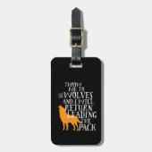 Leitende Führungspersönlichkeiten mit Inspiration Gepäckanhänger (Vorderseite vertikal)