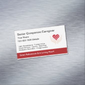 Leitende Karriere - Herz- und Handdesign Magnetische Visitenkarte (Beispiel)