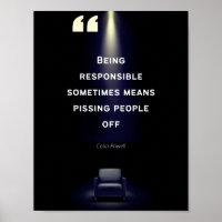 Leitende Poster - Colin Powell Zitat