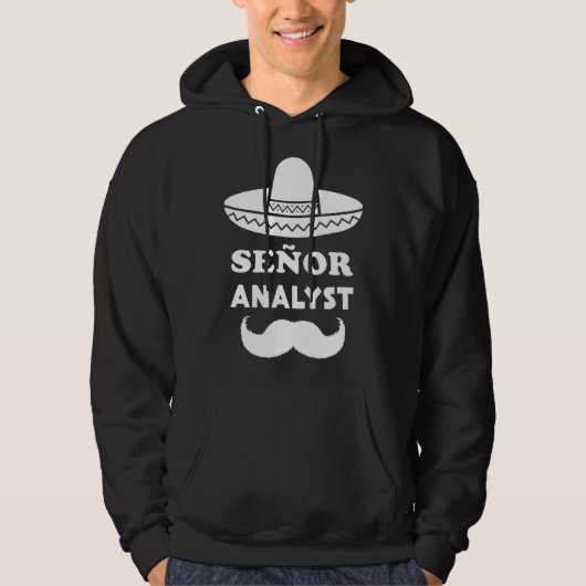 Leitender Analyst Pun Hoodie (Vorderseite)
