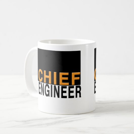 Leitender Ingenieur-Tasse Kaffeetasse (Vorderseite Links)