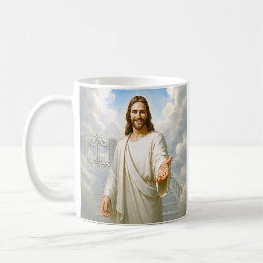 Leitender Jesus Kaffeetasse (Links)