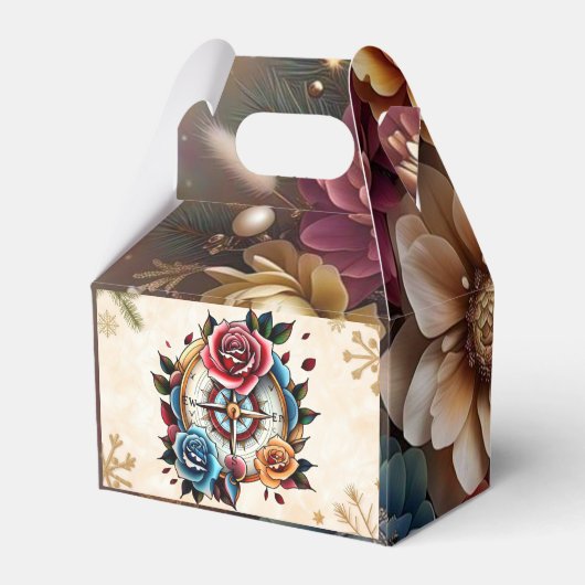 ‚Leitender Leuchtkompass‘ Geschenkschachtel (Rückseite)