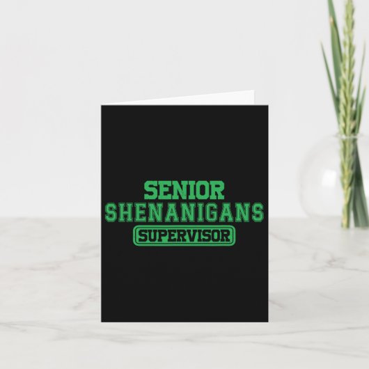 Leitender Shenanigans Shenanigans Supervisor-Koord Karte (Vorderseite)