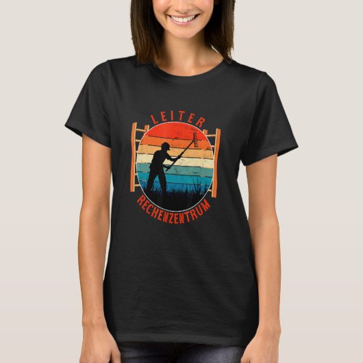 Leiter Datenzentrum Für Gartenrechen-Computer-Hw T-Shirt (Vorderseite)