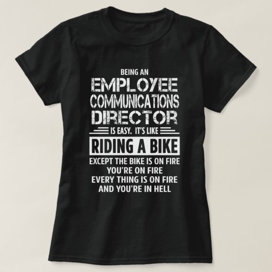 Leiter der Abteilung Kommunikation T-Shirt (Design vorne)