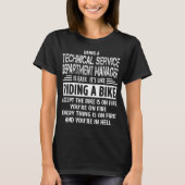 Leiter der Abteilung Technische Dienste T-Shirt (Vorderseite)