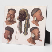 Leiter der Botocudos-Amerikanische Ureinwohner (Fa Fotoplatte (Seite)