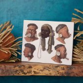 Leiter der Botocudos-Amerikanische Ureinwohner (Fa Fotoplatte (Seite)