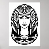 Leiter der Cleopatra-Illustration Poster (Vorne)