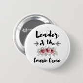 Leiter der Cousin Crew Funny Cousin Shirt Button (Vorne & Hinten)