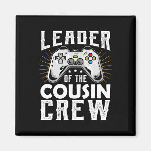 Leiter der Cousin Crew Kids Shirt Video Game Co Magnet
