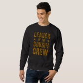 Leiter der Cousin Crew Leopard Print Oma Sweatshirt (Vorne ganz)