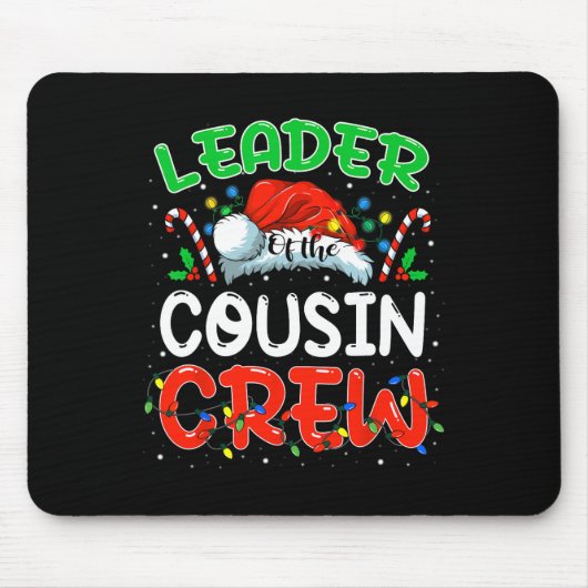 Leiter der Cousin Crew Weihnachtsfamilie Matchin Mousepad (Vorne)