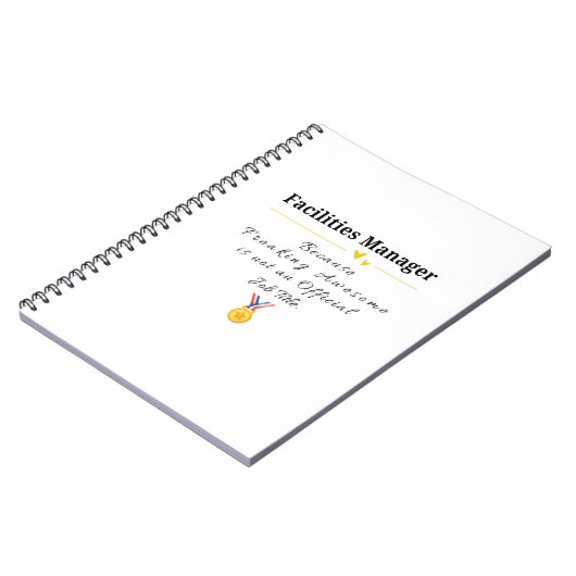 Leiter der Einrichtungen Notizblock (Linke Seite)