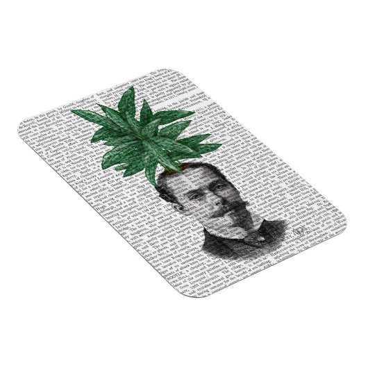 Leiter der Evergreen Head Pflanze Magnet (Rechte Seite)