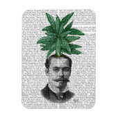 Leiter der Evergreen Head Pflanze Magnet (Vertikal)