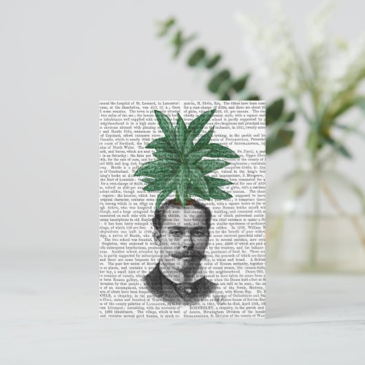 Leiter der Evergreen Head Pflanze Postkarte (Stehend Vorderseite)