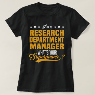 Leiter der Forschungsabteilung T-Shirt