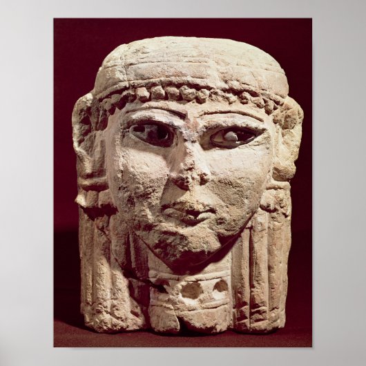 Leiter der Göttin Ishtar aus Amman, Jordanien Poster (Vorne)