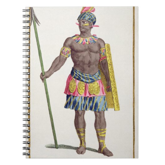 Leiter der Honduraner, 1780 (farbiger Stich) Notizblock (Vorderseite)