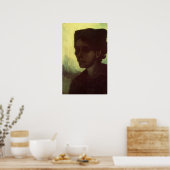Leiter der jungen Bauernfrau von Vincent van Gogh Poster (Küche)