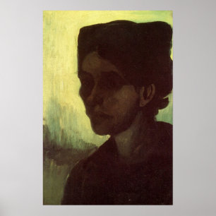 Leiter der jungen Bauernfrau von Vincent van Gogh Poster
