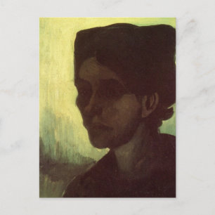 Leiter der jungen Bauernfrau von Vincent van Gogh Postkarte