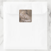 Leiter der Jungfrau Quadratischer Aufkleber (Tasche)