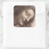 Leiter der Jungfrau Quadratischer Aufkleber (Tasche)