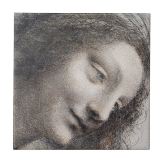Leiter der Jungfrau von Leonardo da Vinci Fliese (Vorderseite)
