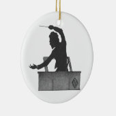 Leiter der klassischen Musik - Vintager Mahler Keramikornament (Rechts)