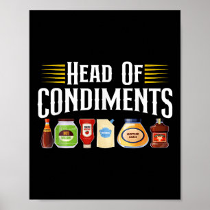 Leiter der Konditionen Grill Grillen Party Fleisch Poster