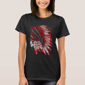 Leiter der Motorräder eines Amerikanischen Ureinwo T-Shirt