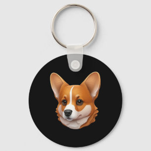 Leiter der niedlichen Corgi Schlüsselanhänger