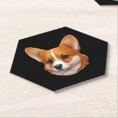 Leiter der niedlichen Corgi Untersetzer (angewinkelt)