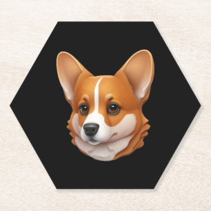 Leiter der niedlichen Corgi Untersetzer