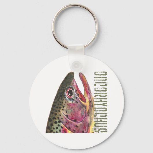 Leiter der Regenbogenforelle Schlüsselanhänger (Vorderseite)