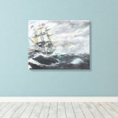 Leiter der US-Verfassung für HM Frigate Guerriere Leinwanddruck (Insitu (Holzboden))