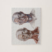 Leiter der Vintagen Anatomie Puzzle (Vertikal)