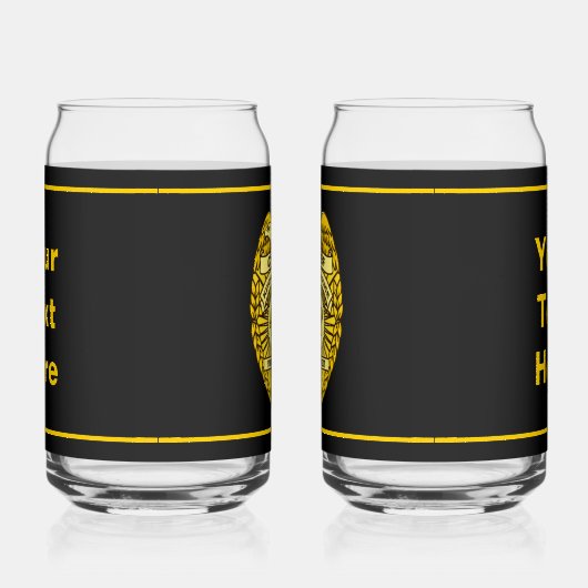 Leiter des Abzeichens der Polizei der Küche Dosenglas (Rechts)