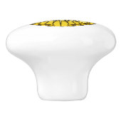 Leiter des Abzeichens der Polizei der Küche Keramikknauf (Seitenansicht)