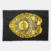 Leiter des Abzeichens der Polizei der Küche Küchentuch (Horizontal)