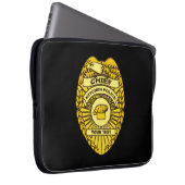 Leiter des Abzeichens der Polizei der Küche Laptopschutzhülle (Vorne Rechts)