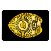 Leiter des Abzeichens der Polizei der Küche Magnet (Horizontal)